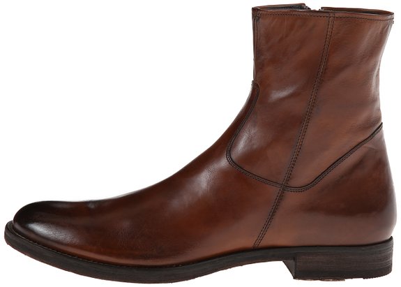 zipper leather boots