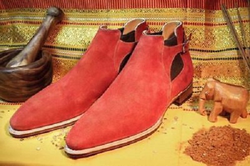 red dress boots men